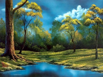  Twilight Art - twilight meadow Bob Ross freehand landscapes